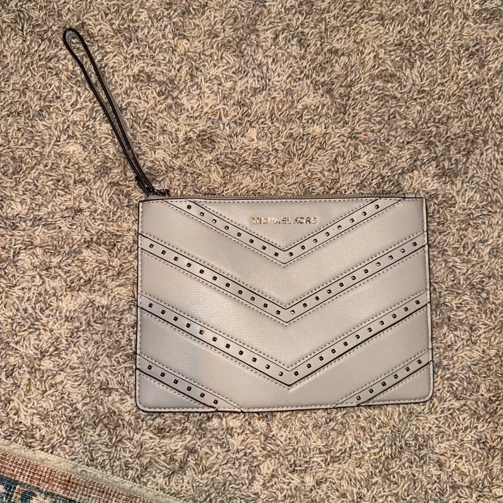 Michael Kors Gray Wristlet